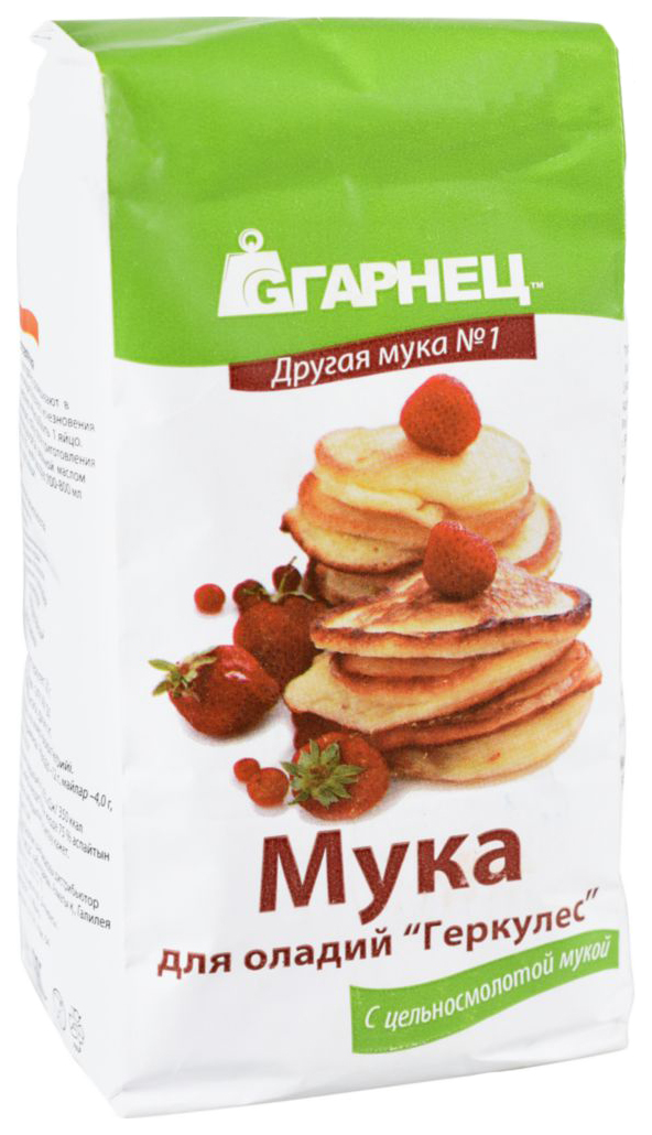 

Мука для оладий Гарнец геркулес с цельносмолотой мукой 500 г