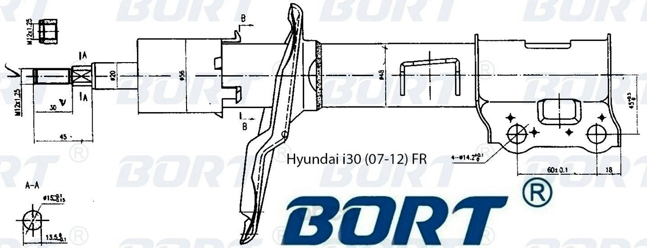 Амортизатор подвески BORT G22048035R