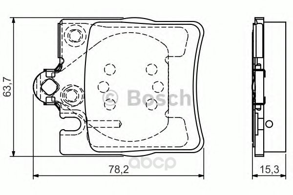 

Тормозные колодки дисковые BOSCH 0986495081