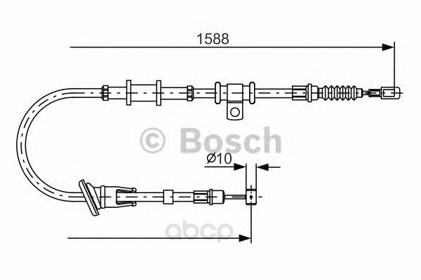 фото Трос cтояночного тормоза bosch 1987482245