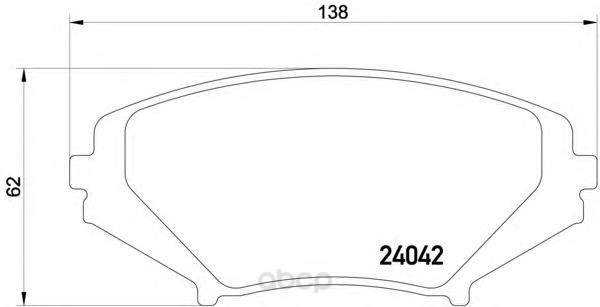 

Колодки тормозные дисковые передние mazda rx 8 03- Textar 2404201