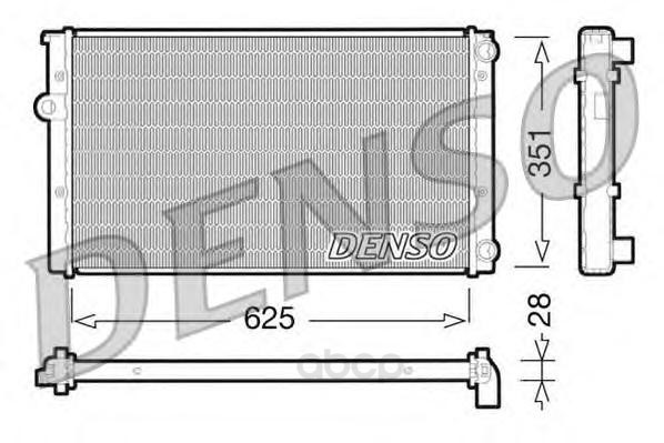 

Радиатор охлаждения двигателя DENSO DRM32009