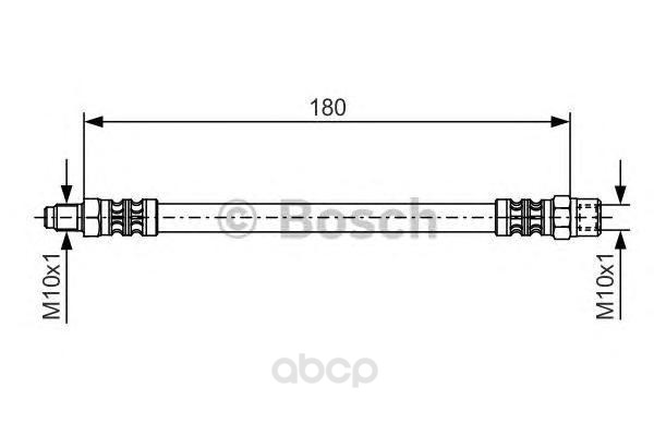 фото Шланг тормозной системы bosch 1987476302 задний