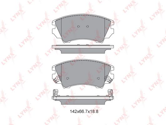 

Тормозные колодки LYNXauto дисковые BD5927