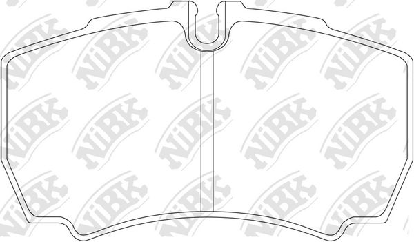 

Комплект тормозных дисковых колодок NiBK PN0338