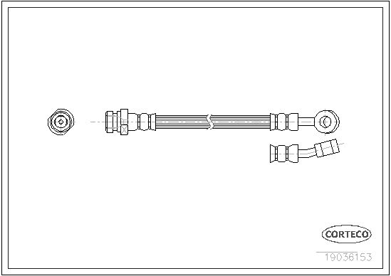 фото Шланг тормозной системы corteco 19036153