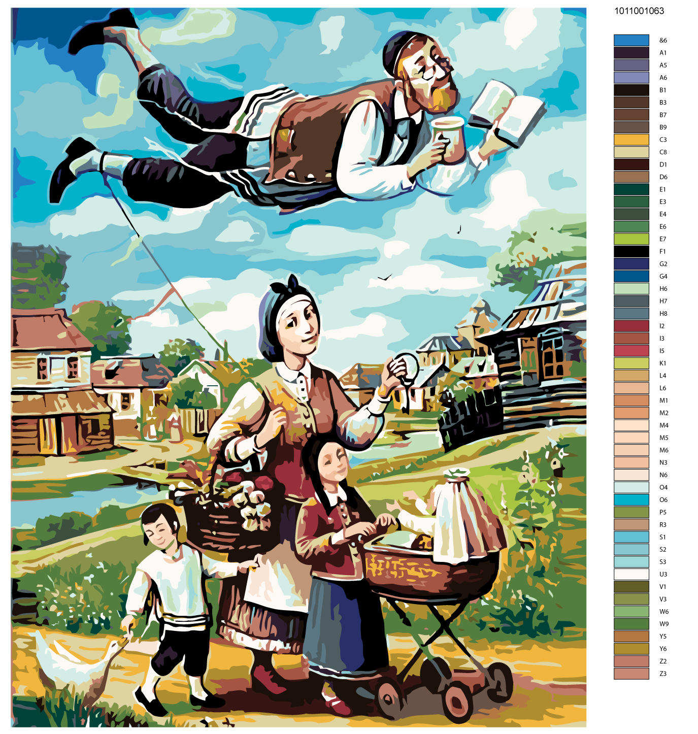 

Картина по номерам, 40 x 50, Z-1011001063, Z-1011001063