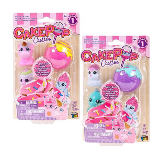 Набор игрушек Basic fun Cake Pop Cuties 1 серия 3 штуки в наборе 27170