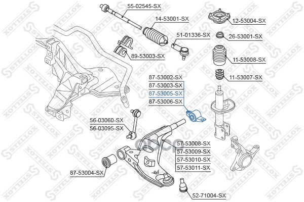фото Сайлентблок stellox 8753005sx