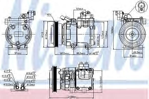 

Компрессор кондиционера Nissens 89082