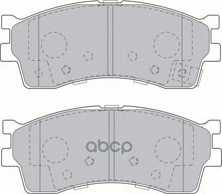 фото Комплект тормозных колодок ferodo fdb1602