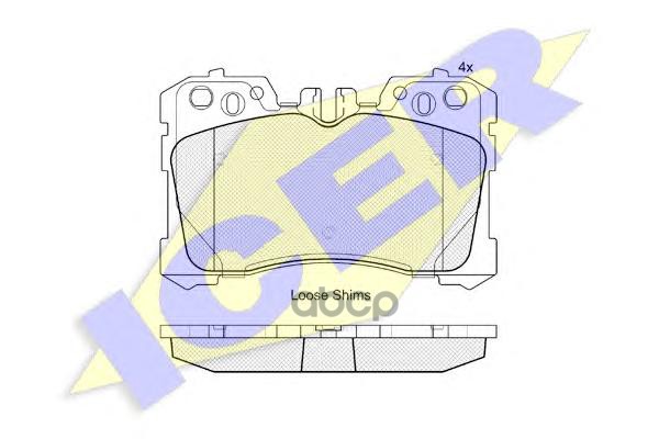 

Комплект тормозных колодок ICER 181935