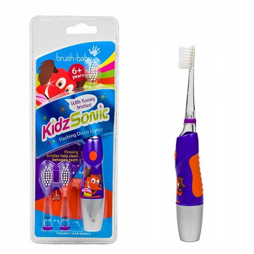 Детская электрическая зубная щетка Brush-Baby KidzSonic звуковая 6+ разноцветный