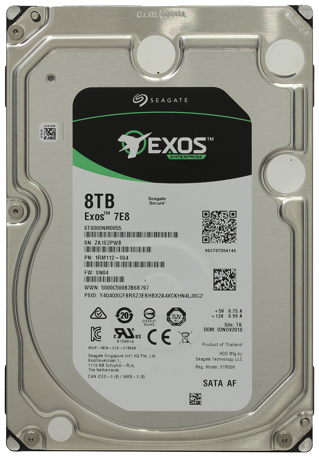 Жесткий диск Seagate Enterprise Capacity 8ТБ (ST8000NM0055)