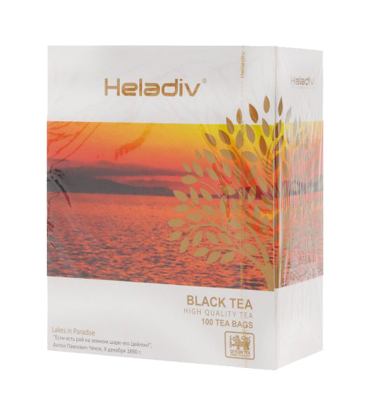 фото Чай heladiv hq black tea 100 пакетиков