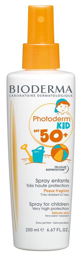 Солнцезащитный спрей с высокой степенью защиты Bioderma Photoderm Kid SPF 50+