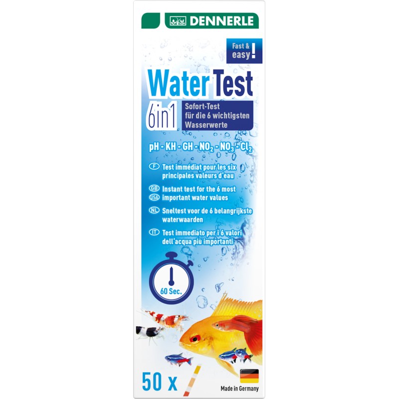 Тест-полоски Dennerle WaterTest 6in1 50 шт