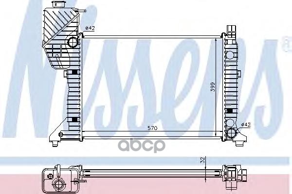 

Радиатор охлаждения Nissens 62687A