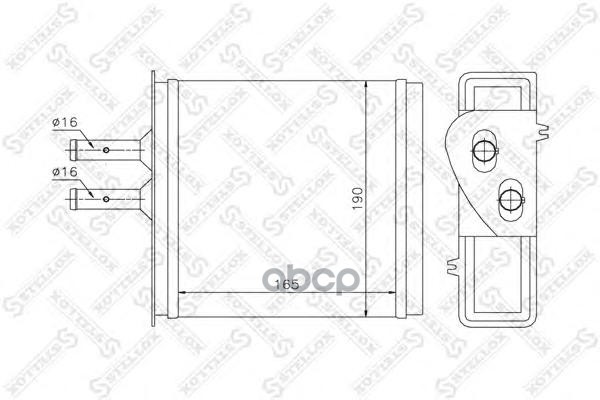 фото Радиатор печки stellox 1035007sx