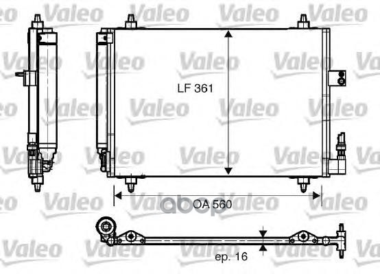 

Радиатор кондиционера Valeo 817824