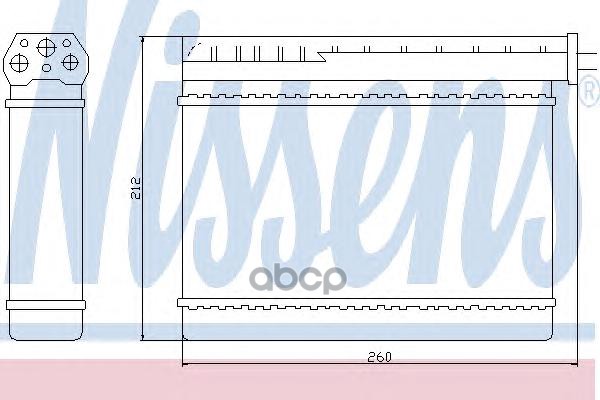 фото Радиатор отопителя nissens 70512