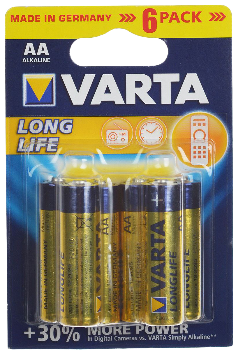 

Батарейка VARTA LONGLIFE 4106 6 шт