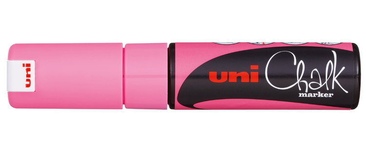 

Меловой маркер Uni Chalk PWE-8K 8мм розовый, PWE-8K Розовый