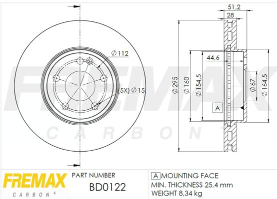 фото Тормозной диск fremax bd-0122