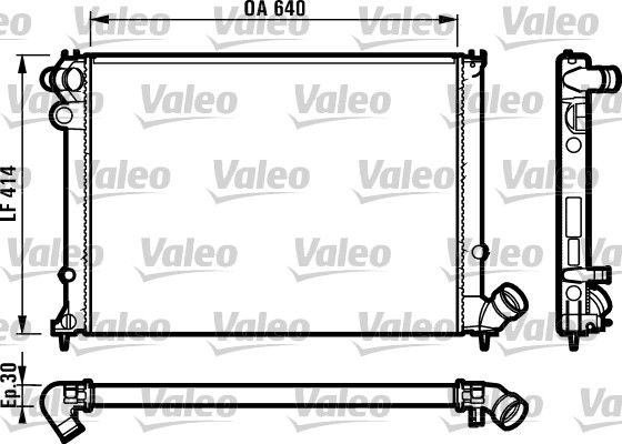 

Радиатор охлаждения двигателя VALEO 731383