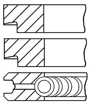 фото Комплект поршневых колец goetze engine 08-145200-00