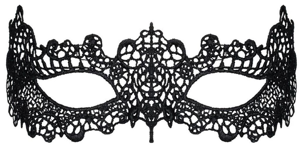 Маска Obsessive на глаза ажурная черный