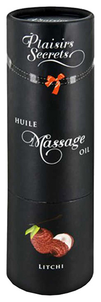 Массажное масло Plaisir Secret Huile de Massage Gourmande Litchi с ароматом личи 59 мл