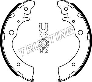

Комплект тормозных колодок TRUSTING 044.017