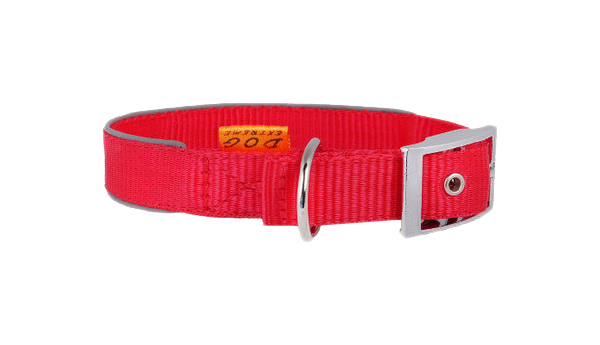 фото Ошейник для собак collar dog extreme, двойной, светоотражающий, красный, 30-40 см x 20 мм