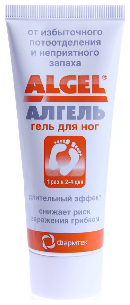 Купить Гель для ног Алгель От повышенной потливости и неприятного запаха 75 мл, Algel