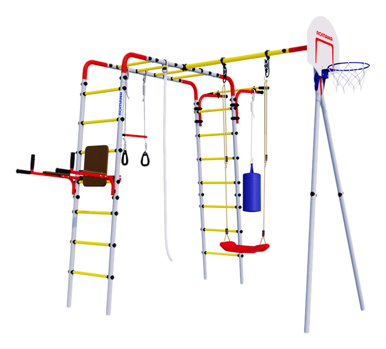 фото Дачный комплекс fitness + пластиковые качели romana r 103.20.04