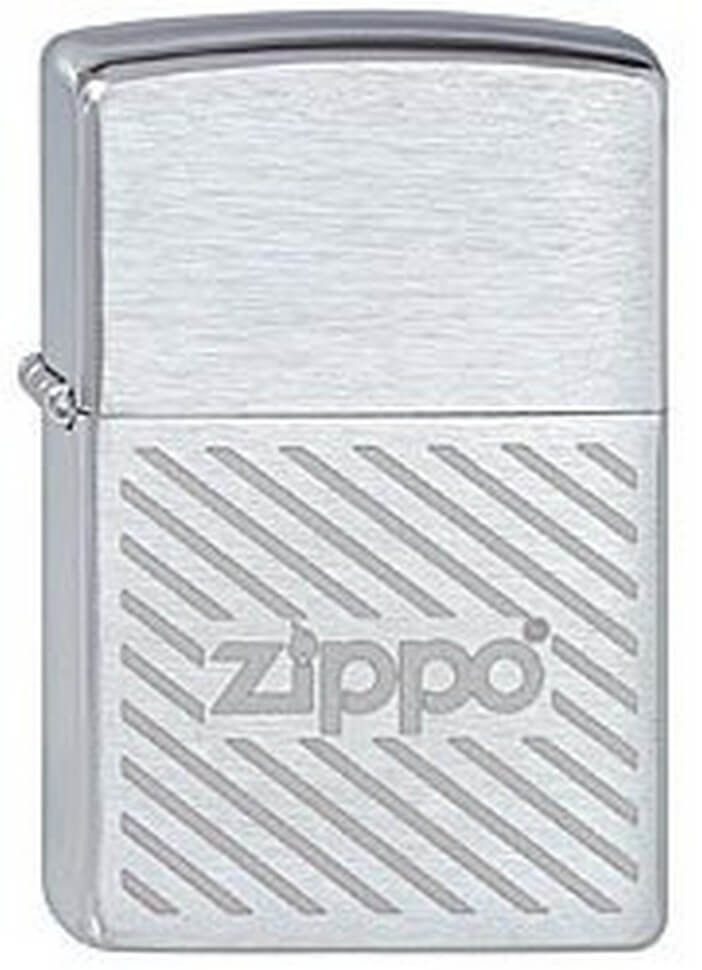 

Бензиновая зажигалка Zippo 200 Zippo Stripes Brushed Chrome, 200 Zippo Stripes