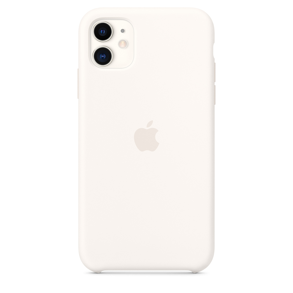 фото Чехол apple для iphone 11 silicone case - white