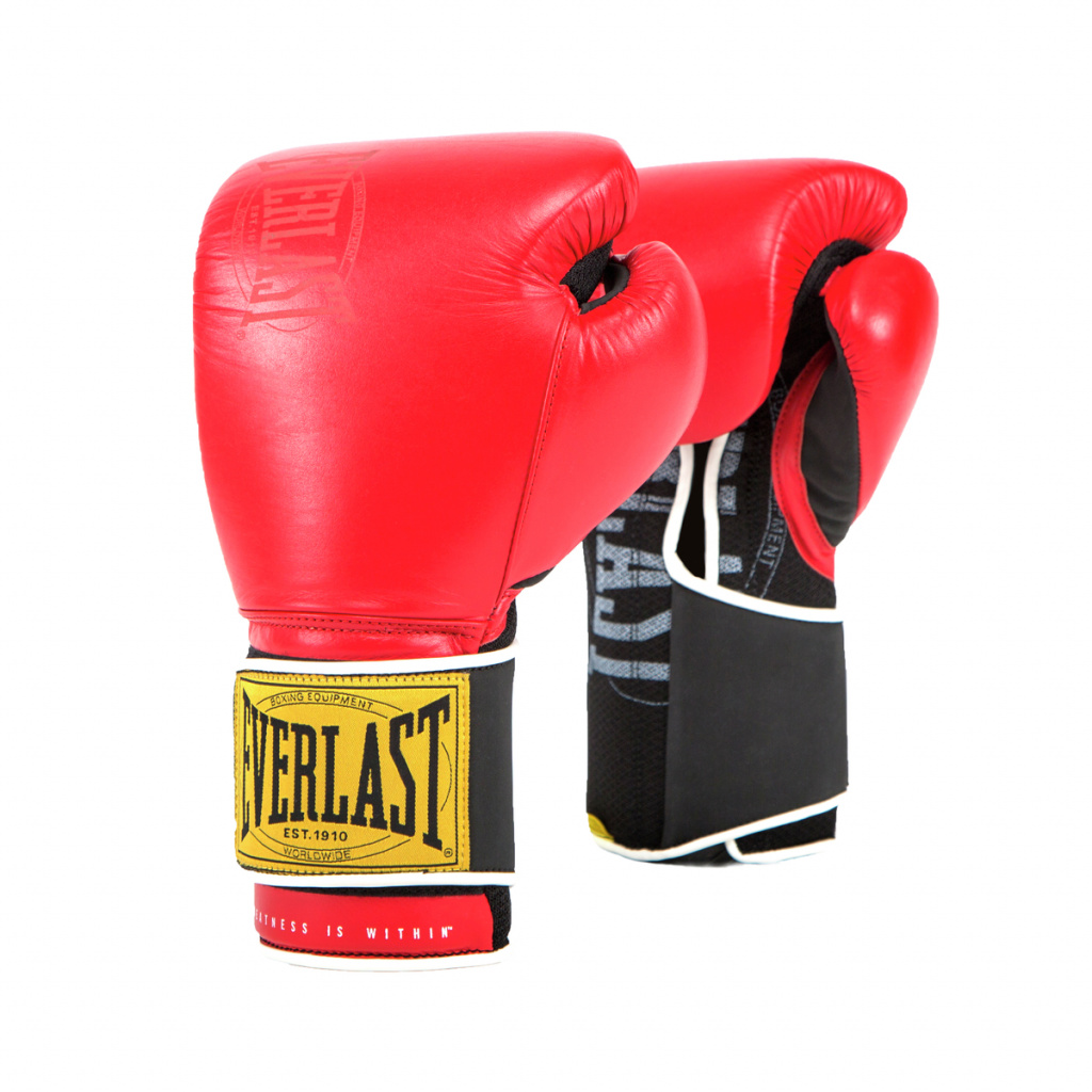 Боксерские перчатки Everlast 1910 Classic красные, 16 унций