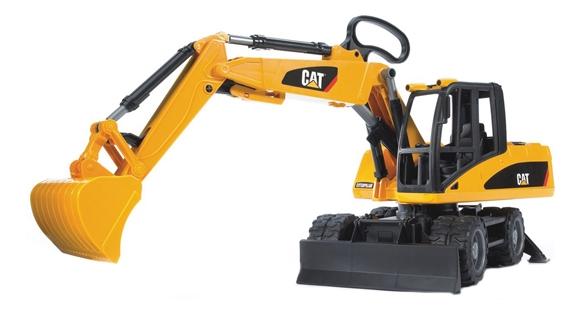 Экскаватор колёсный Bruder CAT с отвалом экскаватор погрузчик колёсный bruder jcb midi cx