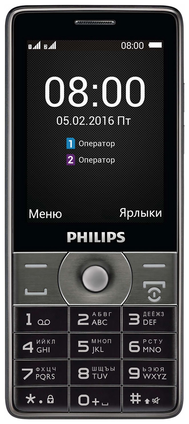 фото Мобильный телефон philips xenium e570 dual sim black