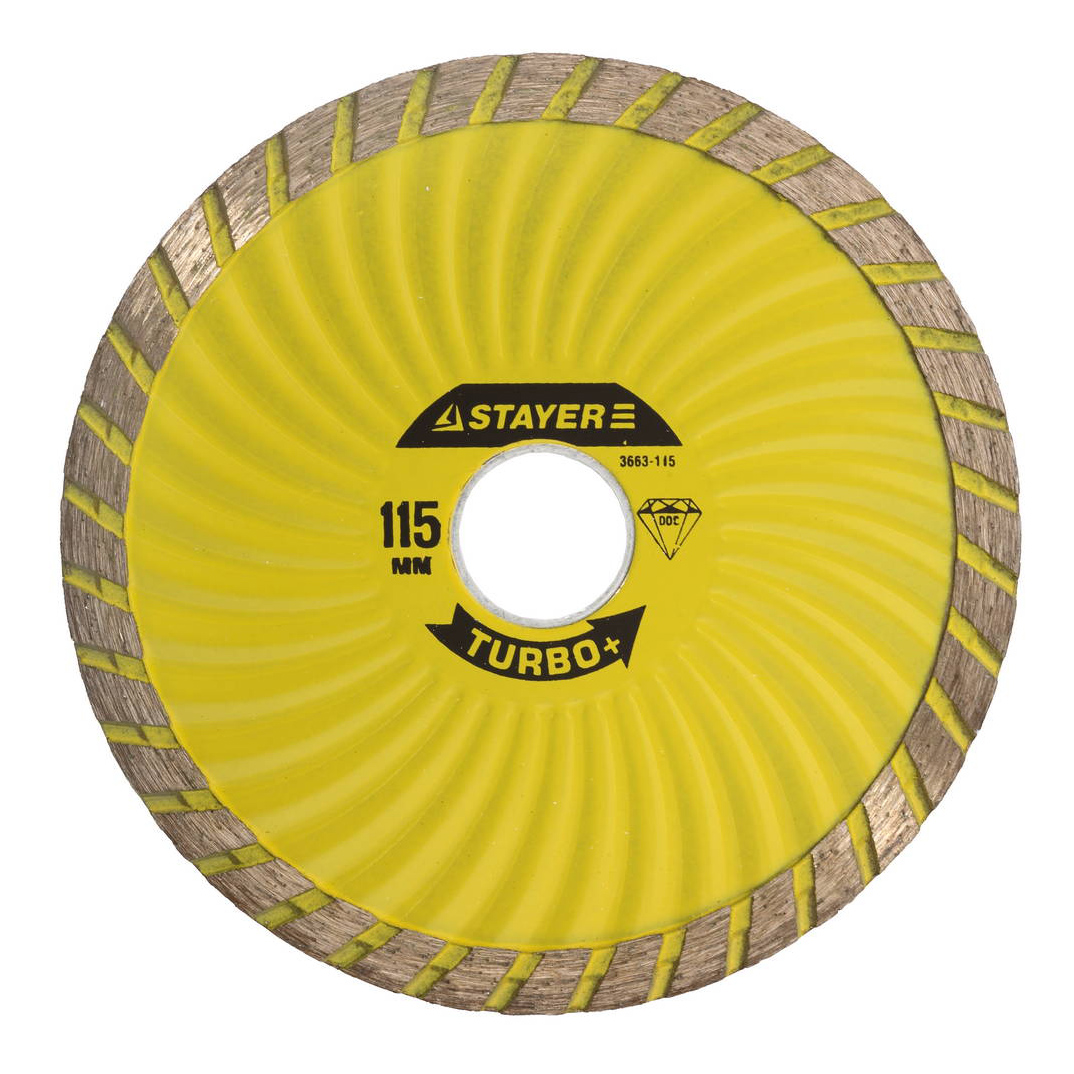 Отрезной диск по камню для угловых шлифмашин Stayer 3663-200