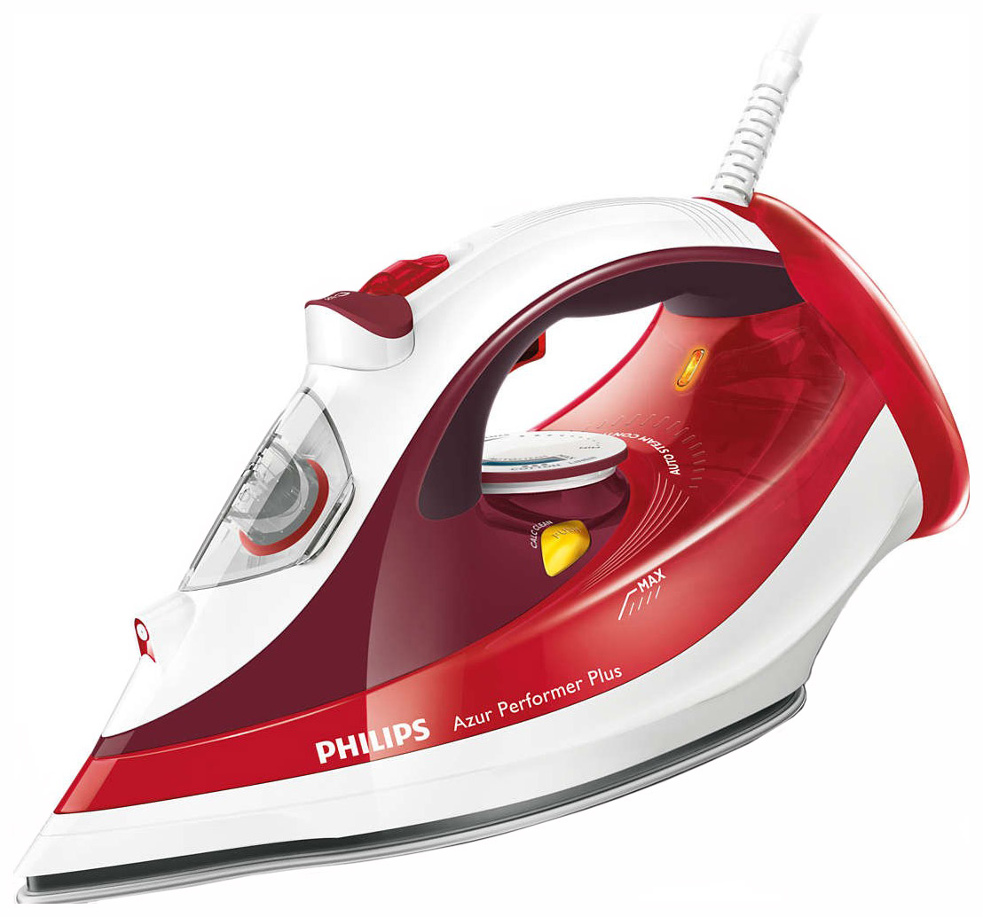 фото Утюг philips azur performer plus gc4516/40 white/red