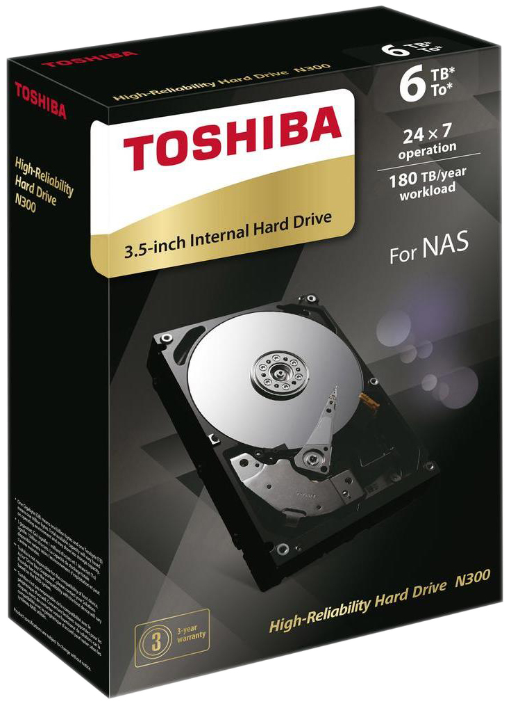 фото Жесткий диск toshiba n300 6тб (hdwn160ezsta)