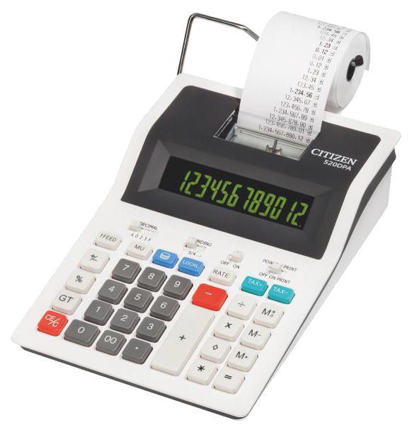 Калькулятор CiTiZEN 520DPA Белый, черный