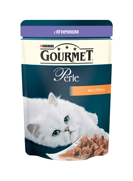 фото Влажный корм для кошек gourmet perle, ягненок, 85г