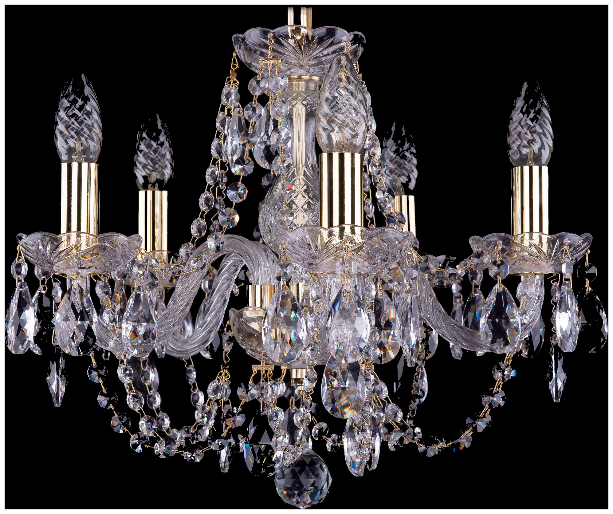 фото Люстра подвесная bohemia ivele crystal 1406/5/141/g