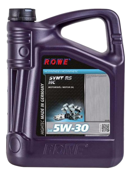 фото Моторное масло rowe hightec synt rs hc 5w-30 5л