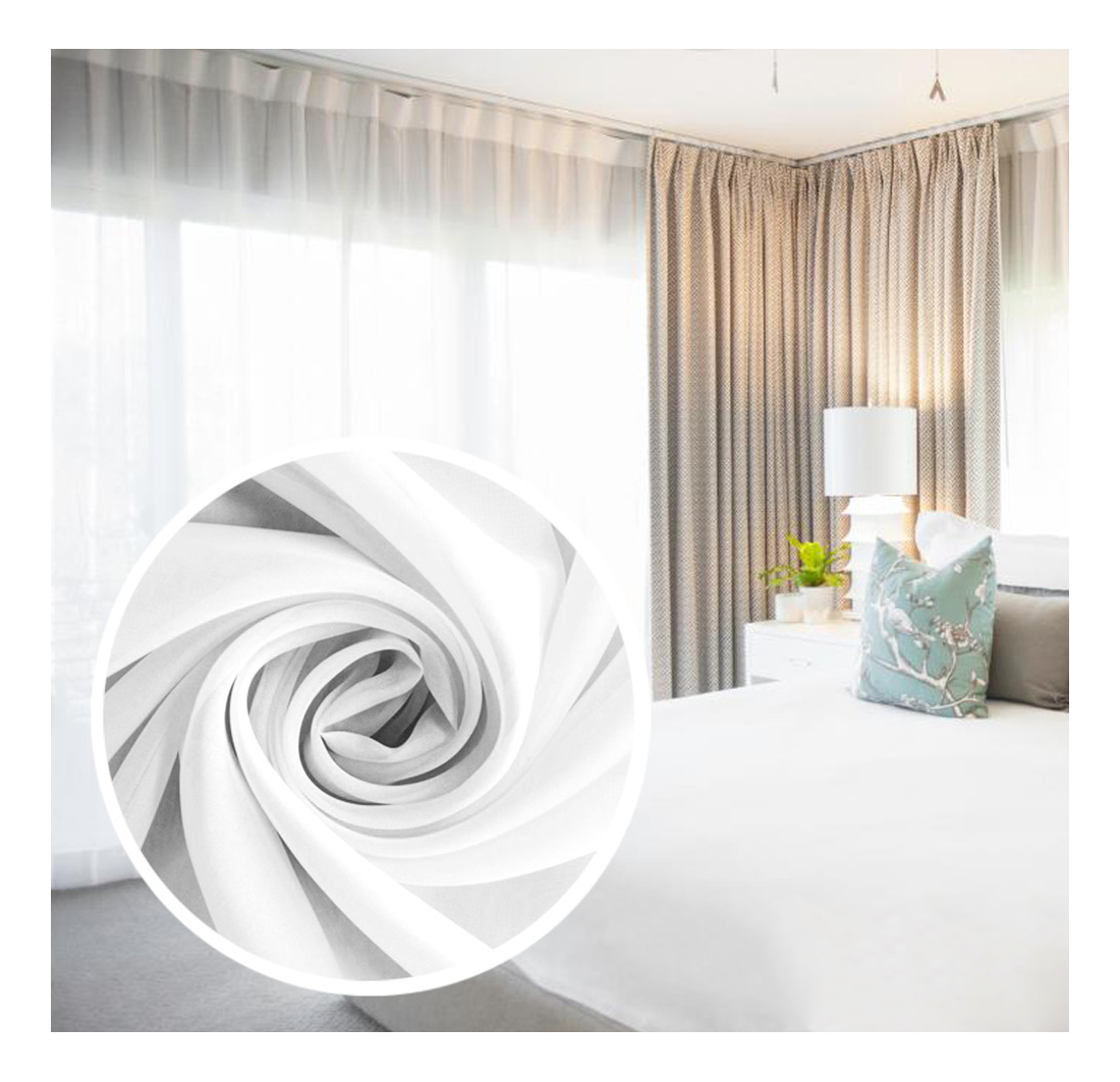 

Штора классическая Amore Mio 375687 600x290 см белая, Ansel