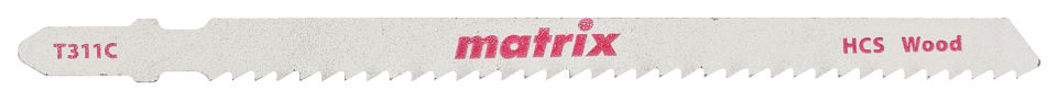 Пилки для лобзика MATRIX по дереву 3 шт T311C, 100 x 2,75 мм HCS 78220 полотна для электролобзика по дереву matrix